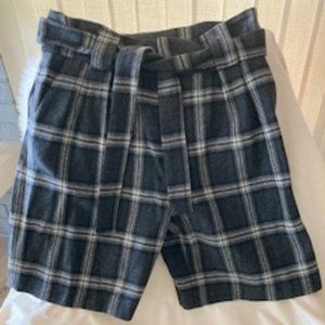 Vintage Zara Plaid Wool Shorts